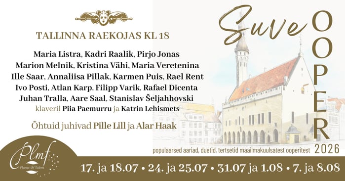 Juba järgmisel nädalal rõõmustab publikut Suveooper kontsert-etendustega Tallinna Raekojas