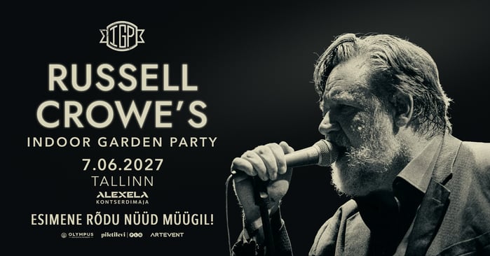 Esimese rõdu piletid Russell Crowe'i kontserdile on nüüd müügis!