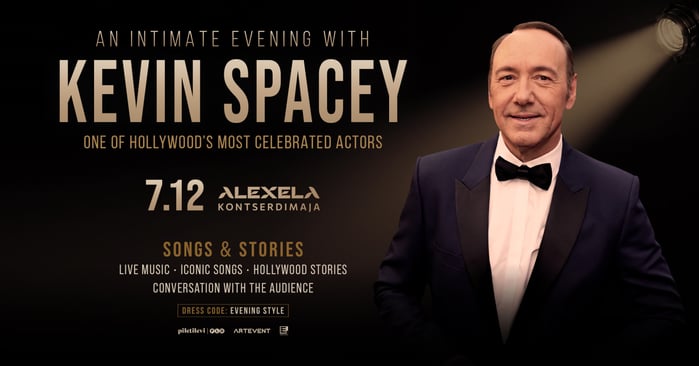 Hollywoodi täht Kevin Spacey annab kontserdi Alexela Kontserdimajas