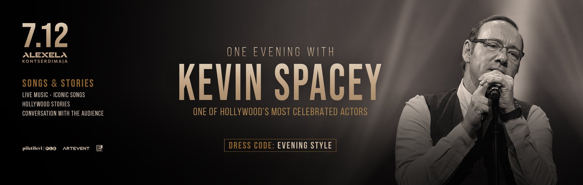 One Evening with Kevin Spacey 'Hollywood songs & stories'
