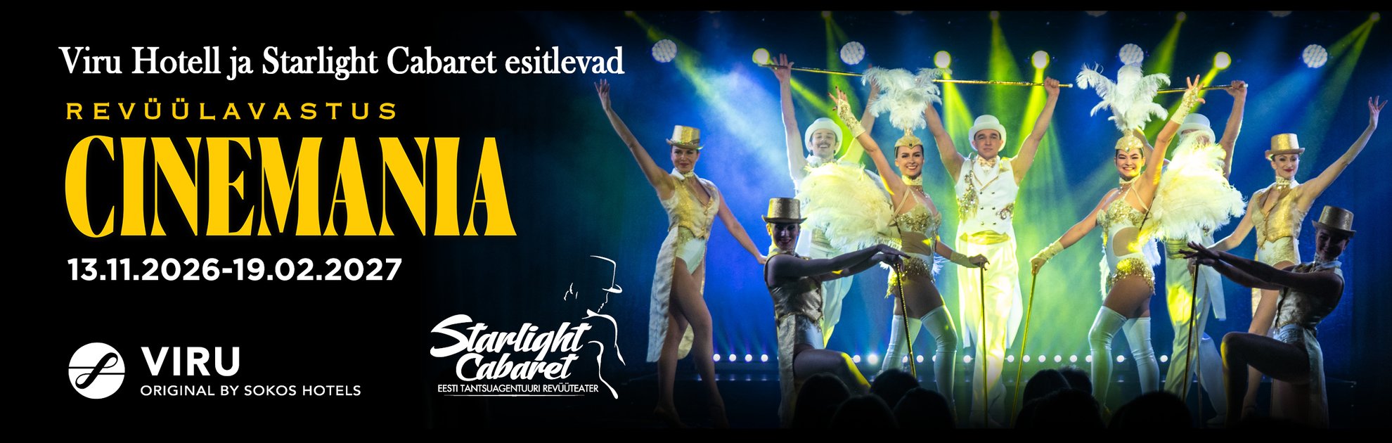 Hotell Viru ja Starlight Cabaret esitlevad: revüülavastus Cinemania